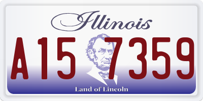 IL license plate A157359