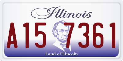 IL license plate A157361