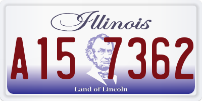 IL license plate A157362