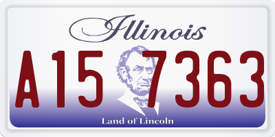 IL license plate A157363