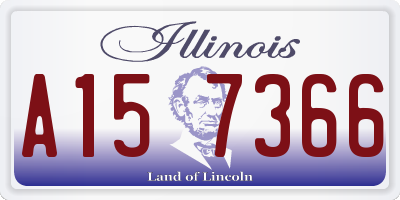 IL license plate A157366