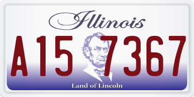 IL license plate A157367
