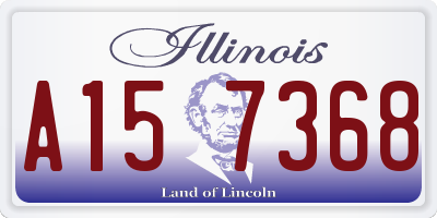IL license plate A157368