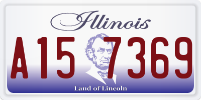 IL license plate A157369