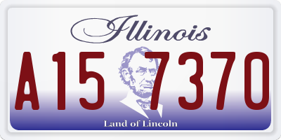 IL license plate A157370