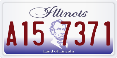 IL license plate A157371
