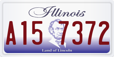 IL license plate A157372