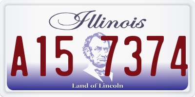 IL license plate A157374
