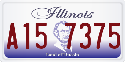 IL license plate A157375
