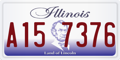 IL license plate A157376