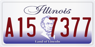 IL license plate A157377