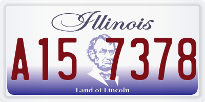 IL license plate A157378