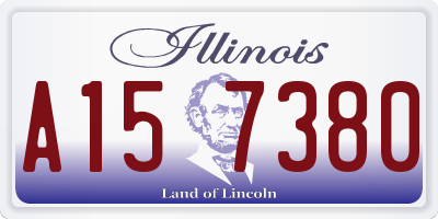 IL license plate A157380
