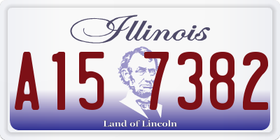 IL license plate A157382