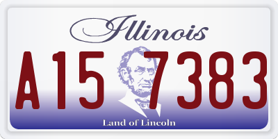 IL license plate A157383