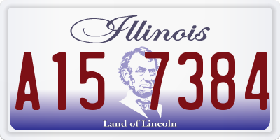 IL license plate A157384