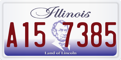 IL license plate A157385