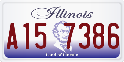 IL license plate A157386