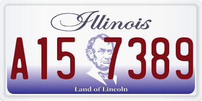 IL license plate A157389