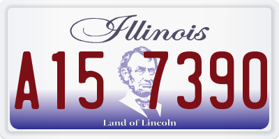 IL license plate A157390