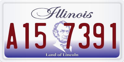 IL license plate A157391