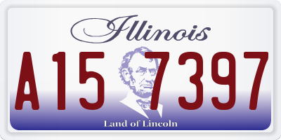 IL license plate A157397