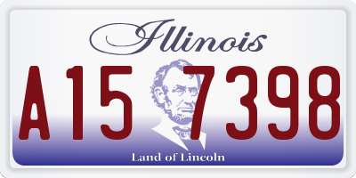 IL license plate A157398