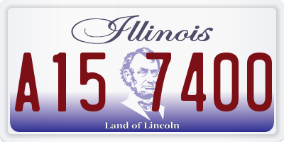 IL license plate A157400