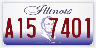 IL license plate A157401