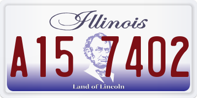 IL license plate A157402