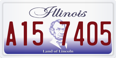 IL license plate A157405