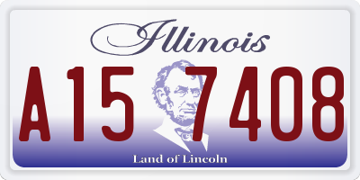 IL license plate A157408