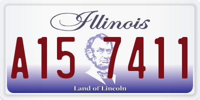 IL license plate A157411