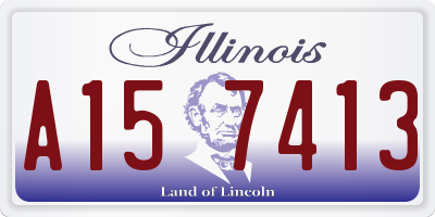 IL license plate A157413