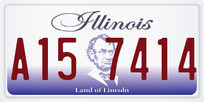 IL license plate A157414