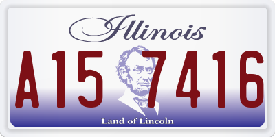 IL license plate A157416