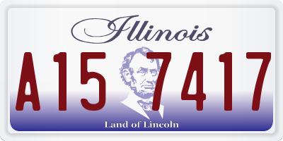 IL license plate A157417