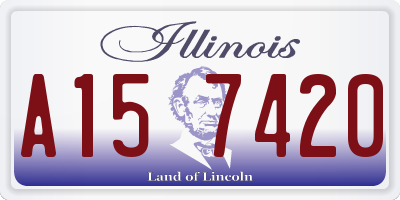 IL license plate A157420