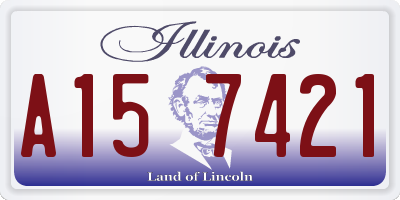 IL license plate A157421