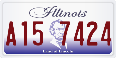 IL license plate A157424
