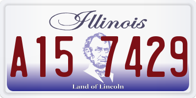 IL license plate A157429