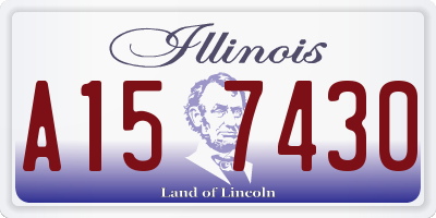 IL license plate A157430