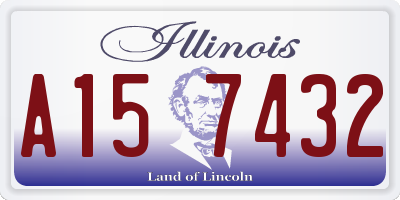 IL license plate A157432