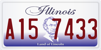 IL license plate A157433