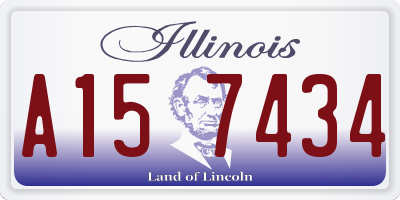 IL license plate A157434