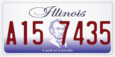 IL license plate A157435