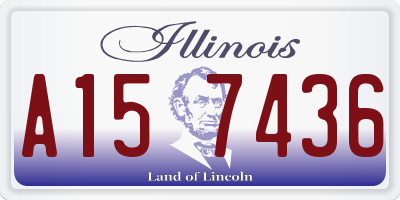 IL license plate A157436