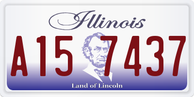 IL license plate A157437