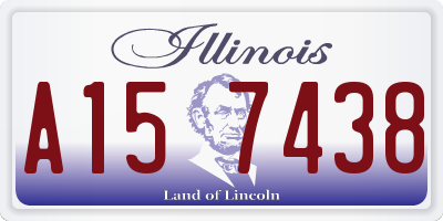 IL license plate A157438