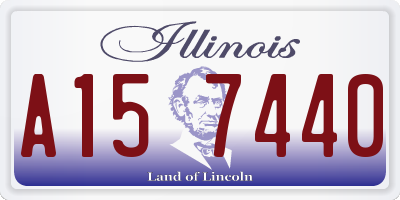 IL license plate A157440